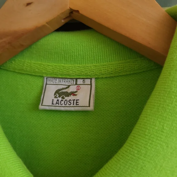 Lacoste Polo Bright Green Polo Shirt - Picture 8 of 9